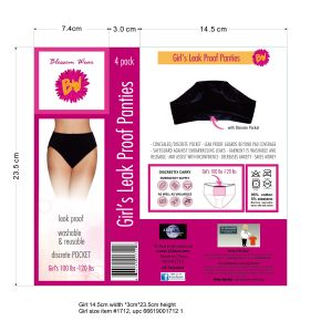 Blossom Wear panties packaging for Girls.
